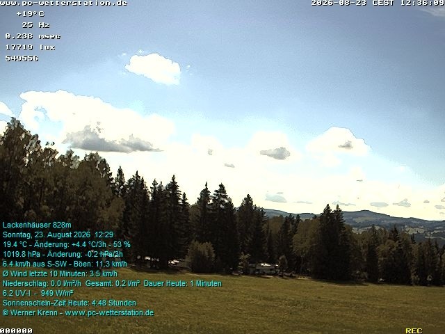 Archiv Foto Webcam der Ferienwohnung Thieme