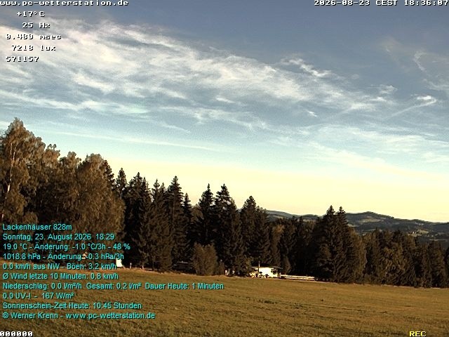 Archiv Foto Webcam der Ferienwohnung Thieme