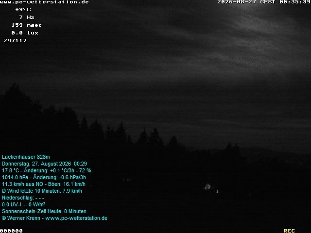 Archived image Webcam in Lackenhäuser