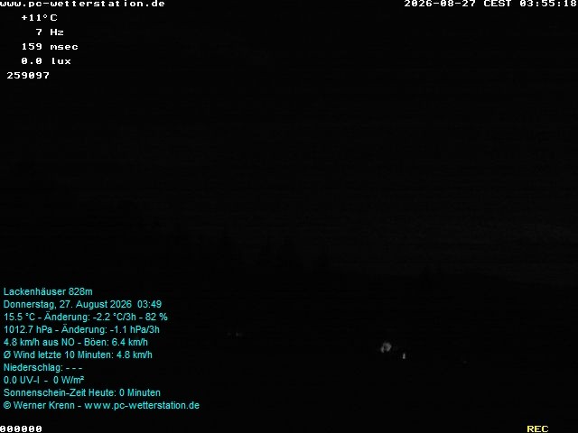 Archived image Webcam in Lackenhäuser