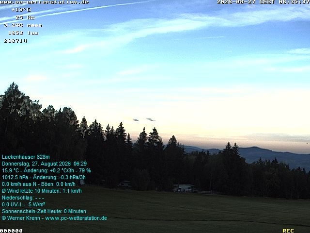 Archived image Webcam in Lackenhäuser