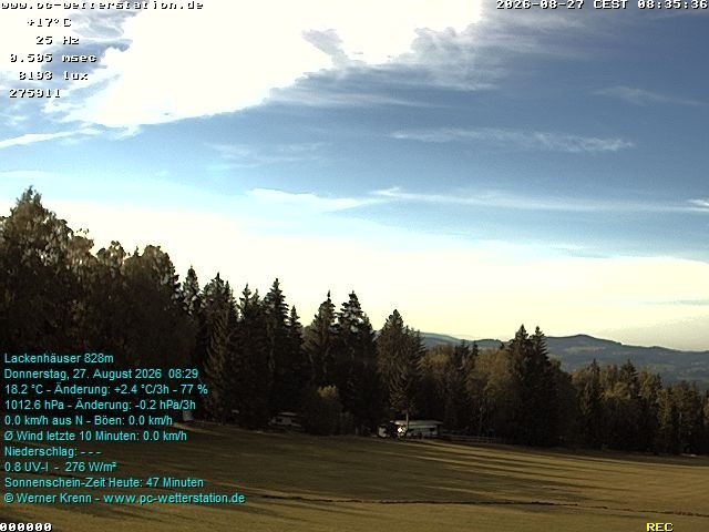 Archived image Webcam in Lackenhäuser