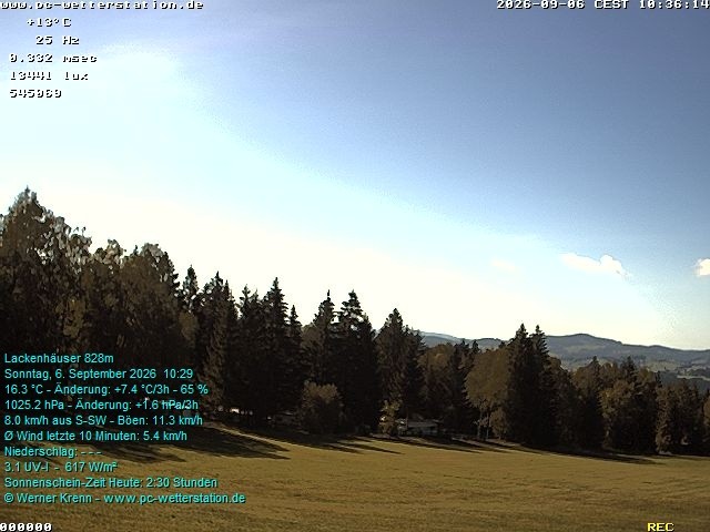 Archiv Foto Webcam der Ferienwohnung Thieme