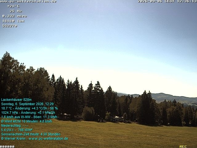 Archiv Foto Webcam der Ferienwohnung Thieme