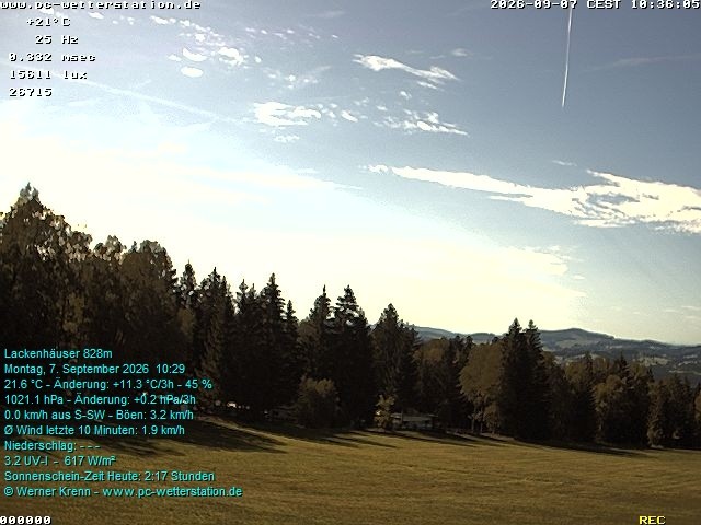 Archiv Foto Webcam der Ferienwohnung Thieme