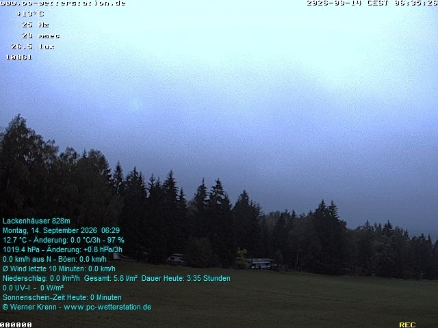 Archiv Foto Webcam der Ferienwohnung Thieme