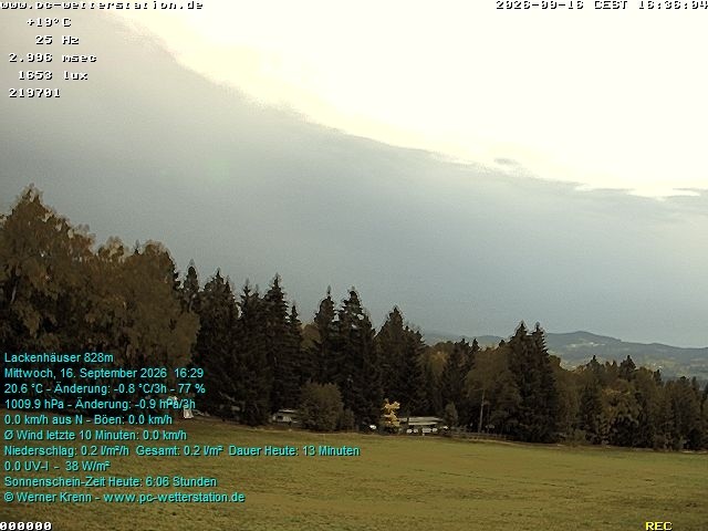 Archiv Foto Webcam der Ferienwohnung Thieme