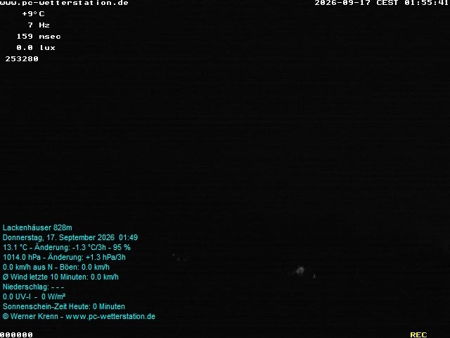 Archived image Webcam in Lackenhäuser