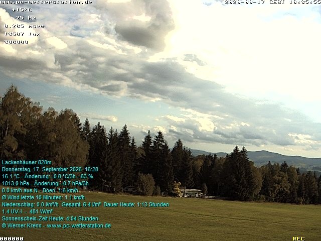 Archived image Webcam in Lackenhäuser