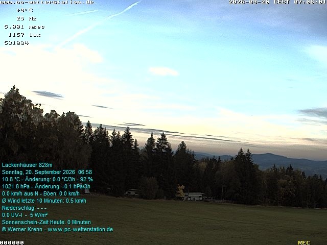 Archiv Foto Webcam der Ferienwohnung Thieme