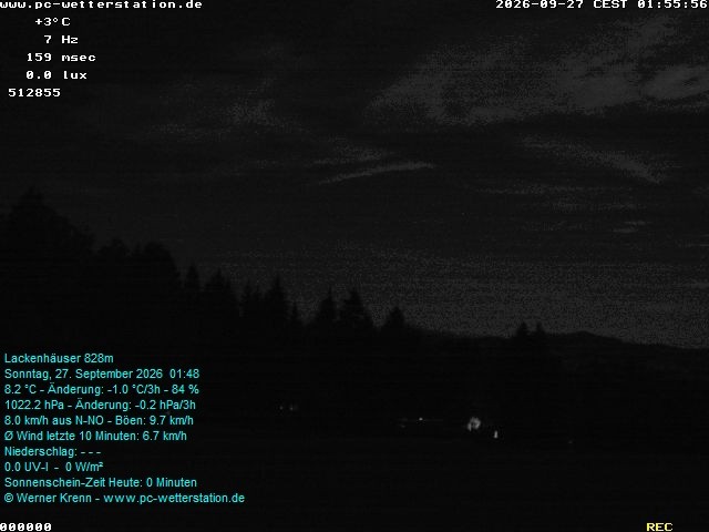 Archiv Foto Webcam der Ferienwohnung Thieme