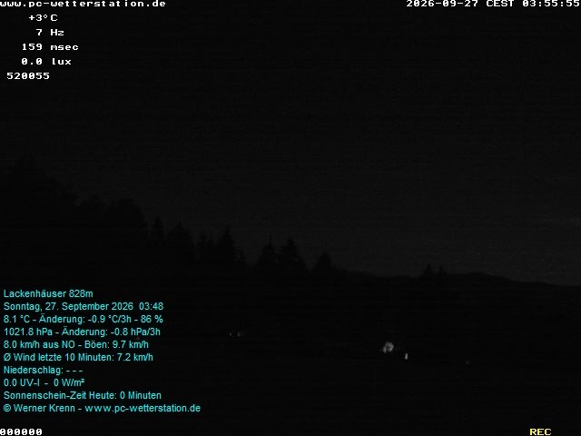 Archiv Foto Webcam der Ferienwohnung Thieme