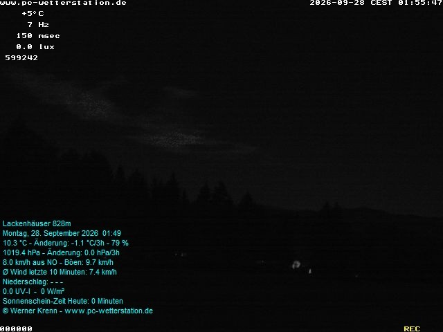 Archiv Foto Webcam der Ferienwohnung Thieme