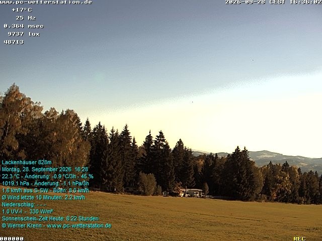 Archiv Foto Webcam der Ferienwohnung Thieme