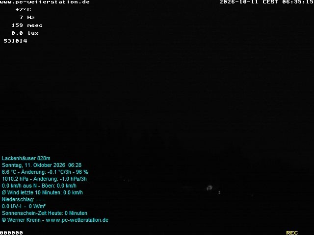 Archiv Foto Webcam der Ferienwohnung Thieme