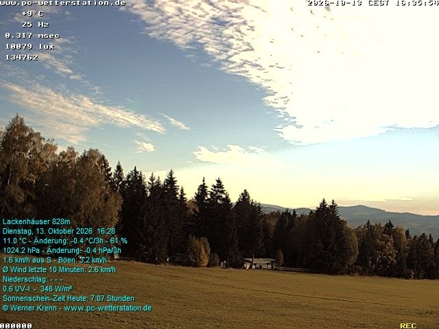 Archiv Foto Webcam der Ferienwohnung Thieme