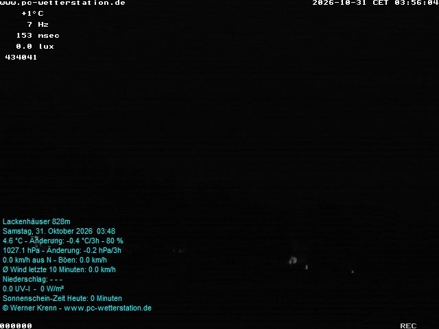 Archived image Webcam in Lackenhäuser