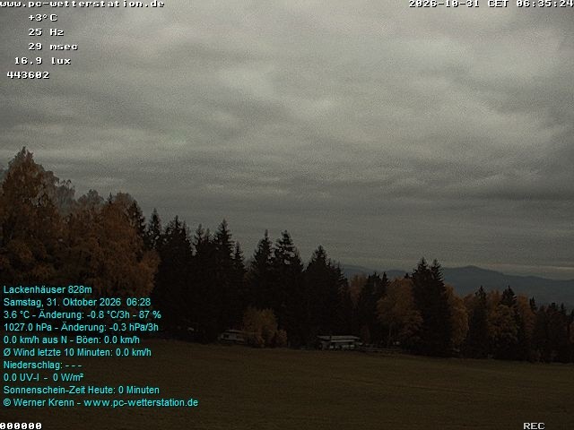 Archived image Webcam in Lackenhäuser