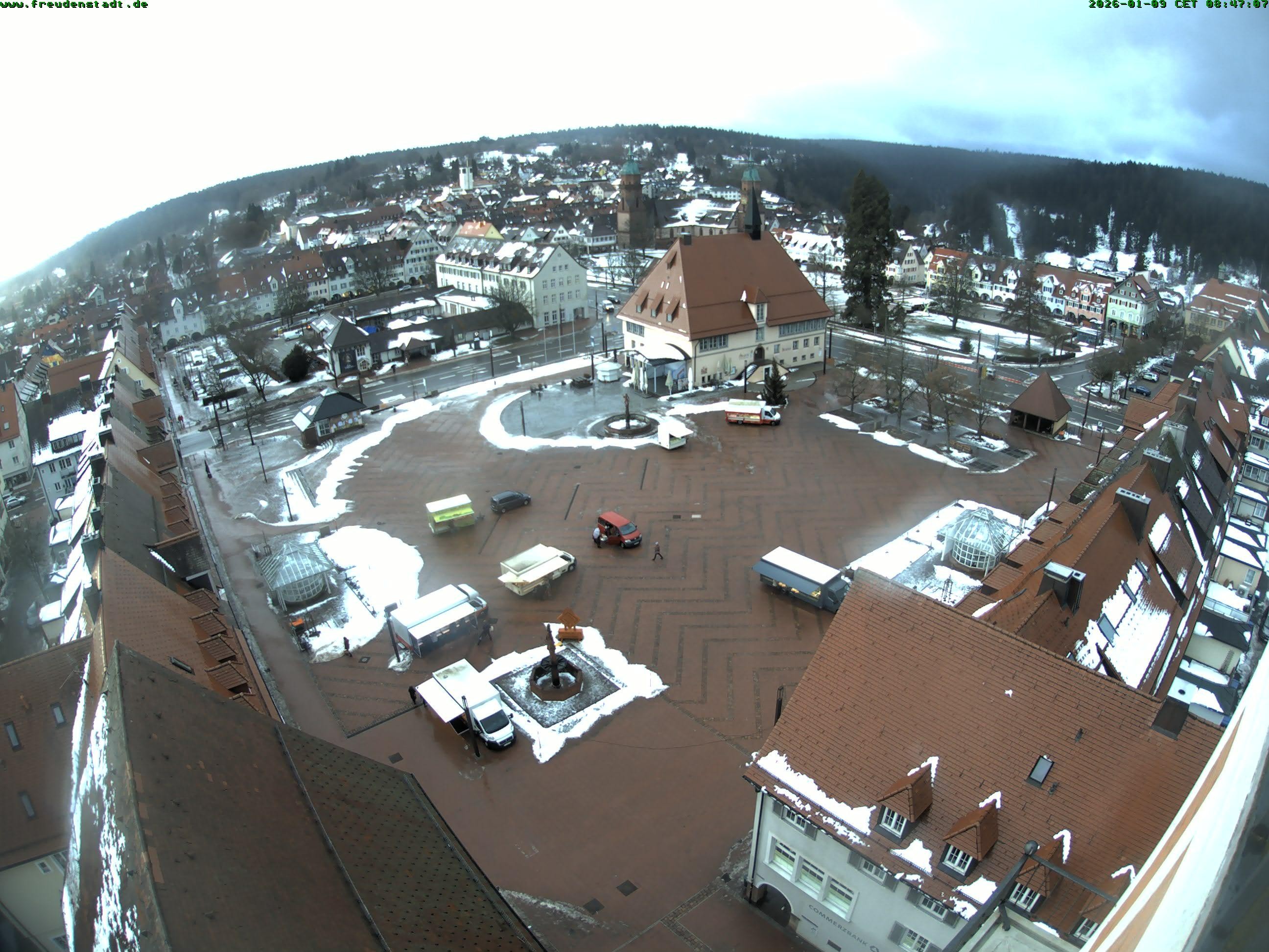 Archived image Webcam Freudenstadt city - View Market place