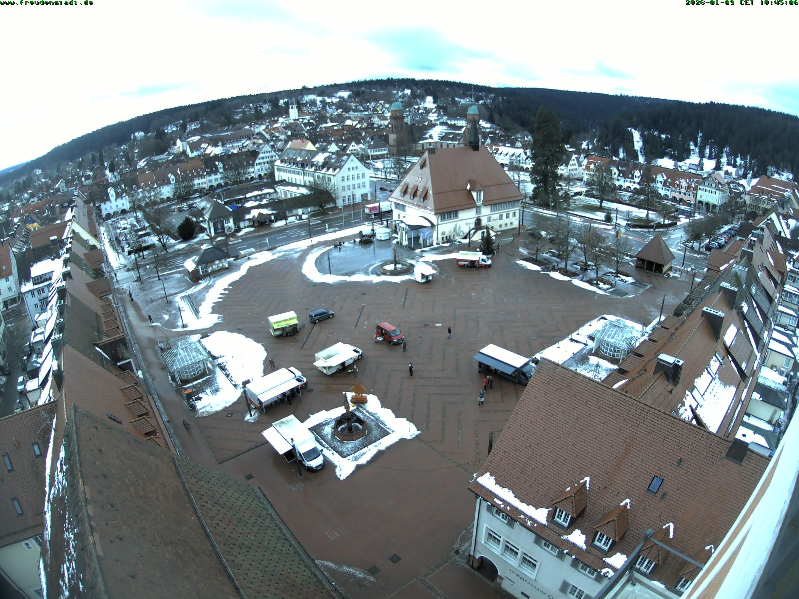Archived image Webcam Freudenstadt city - View Market place