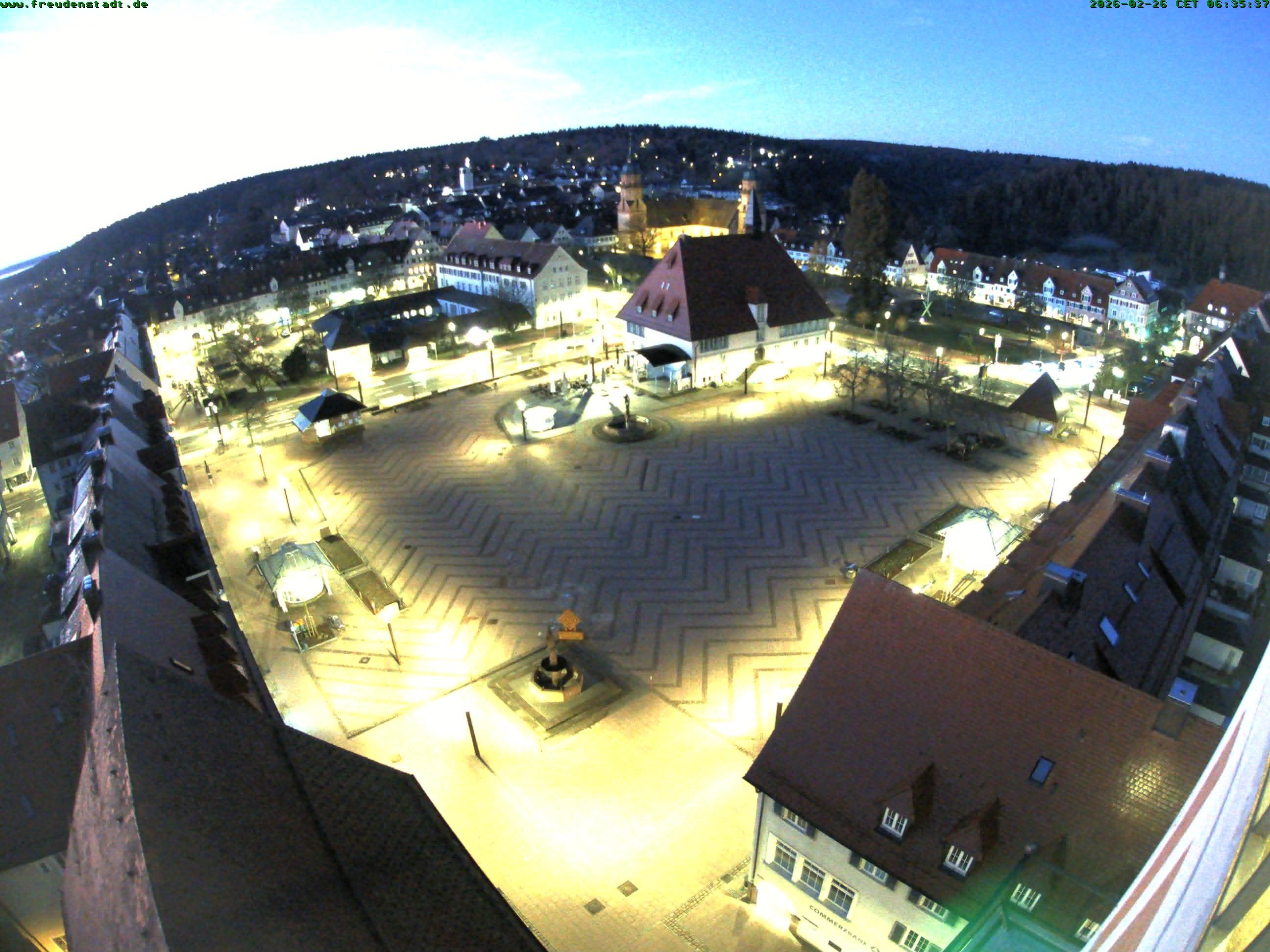 Archived image Webcam Freudenstadt city - View Market place