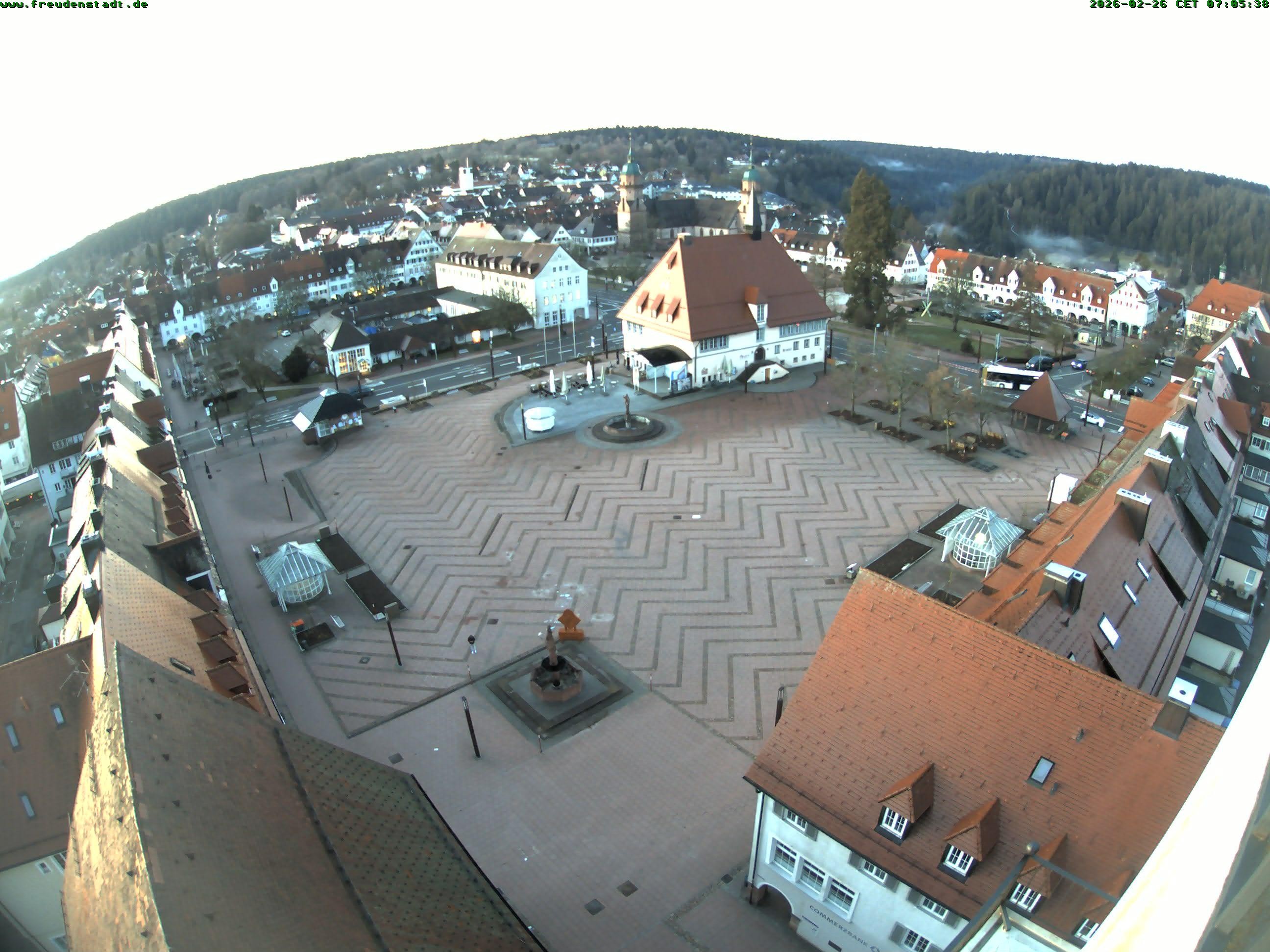 Archived image Webcam Freudenstadt city - View Market place