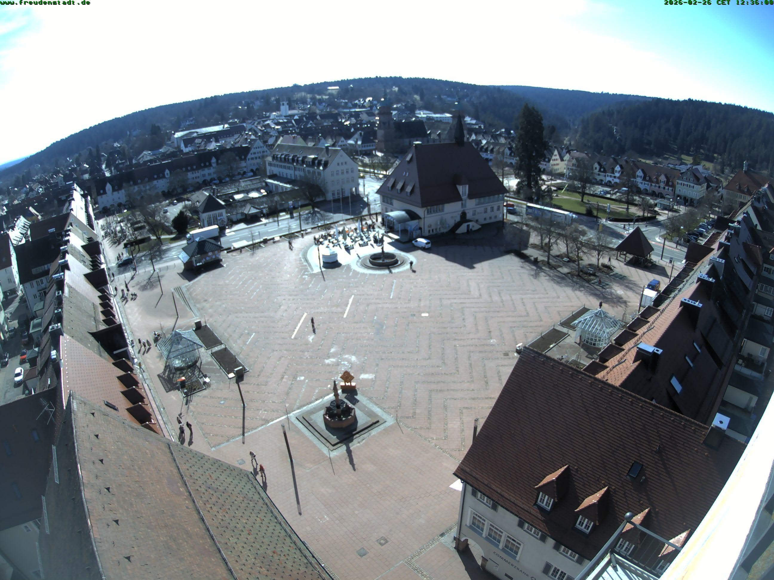 Archived image Webcam Freudenstadt city - View Market place