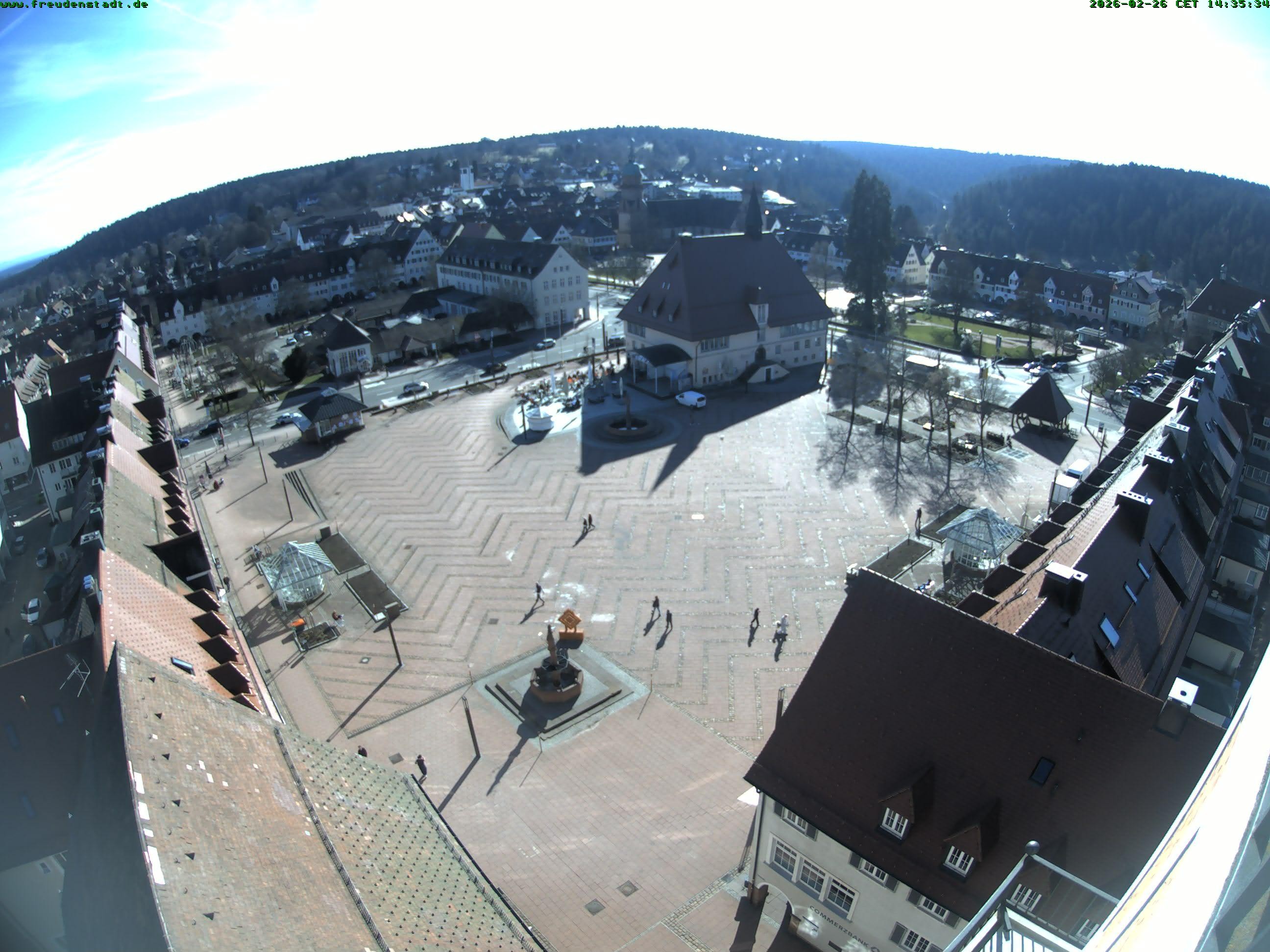 Archived image Webcam Freudenstadt city - View Market place
