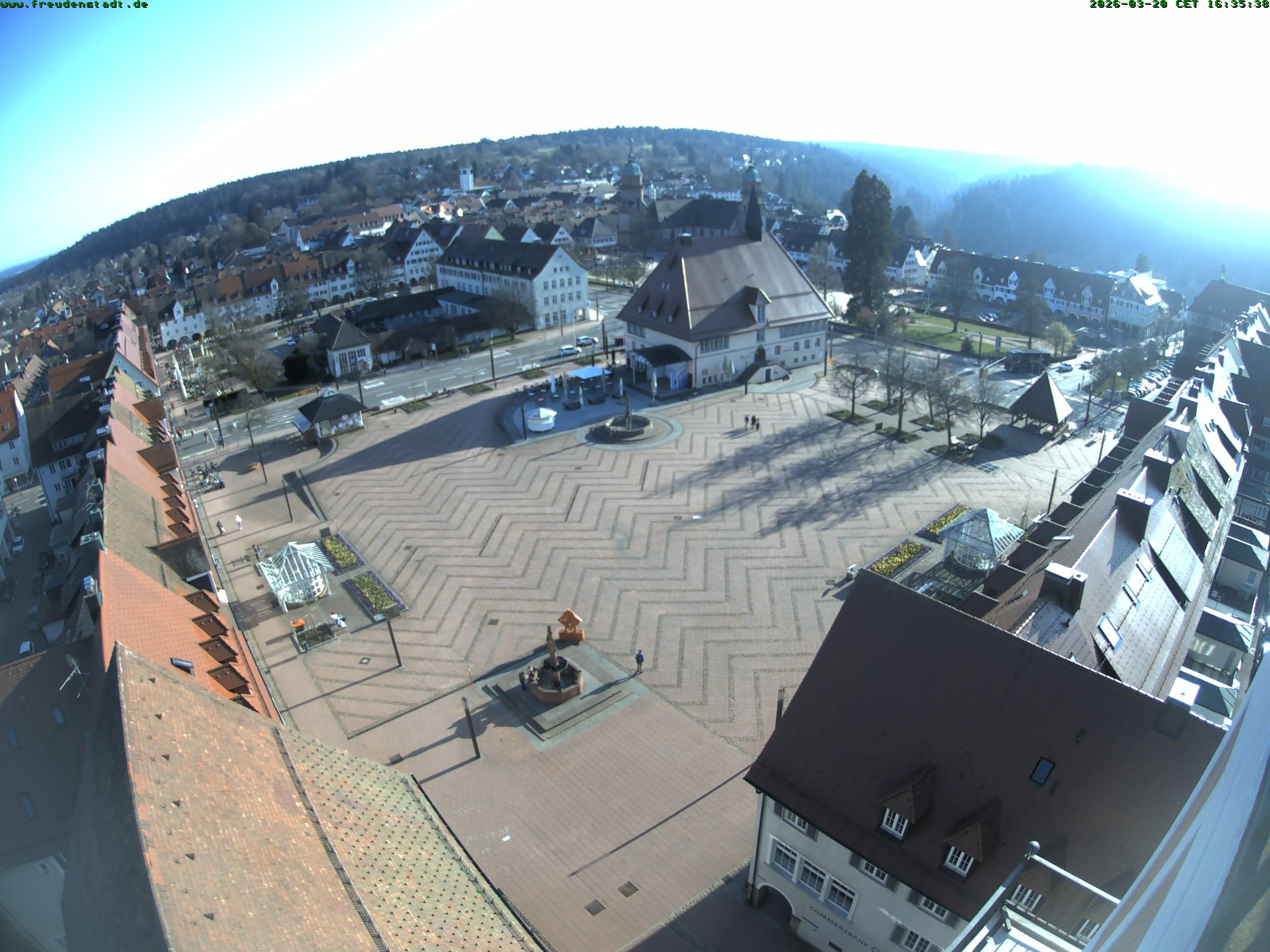 Archived image Webcam Freudenstadt city - View Market place