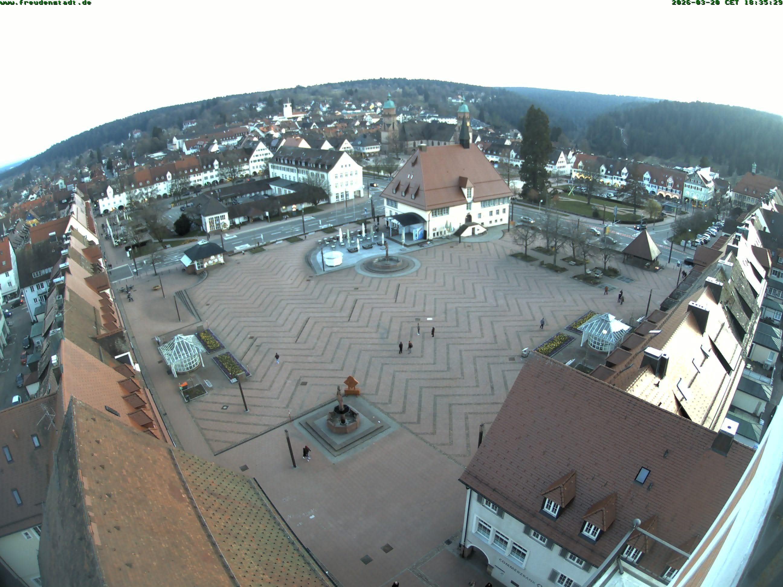 Archived image Webcam Freudenstadt city - View Market place