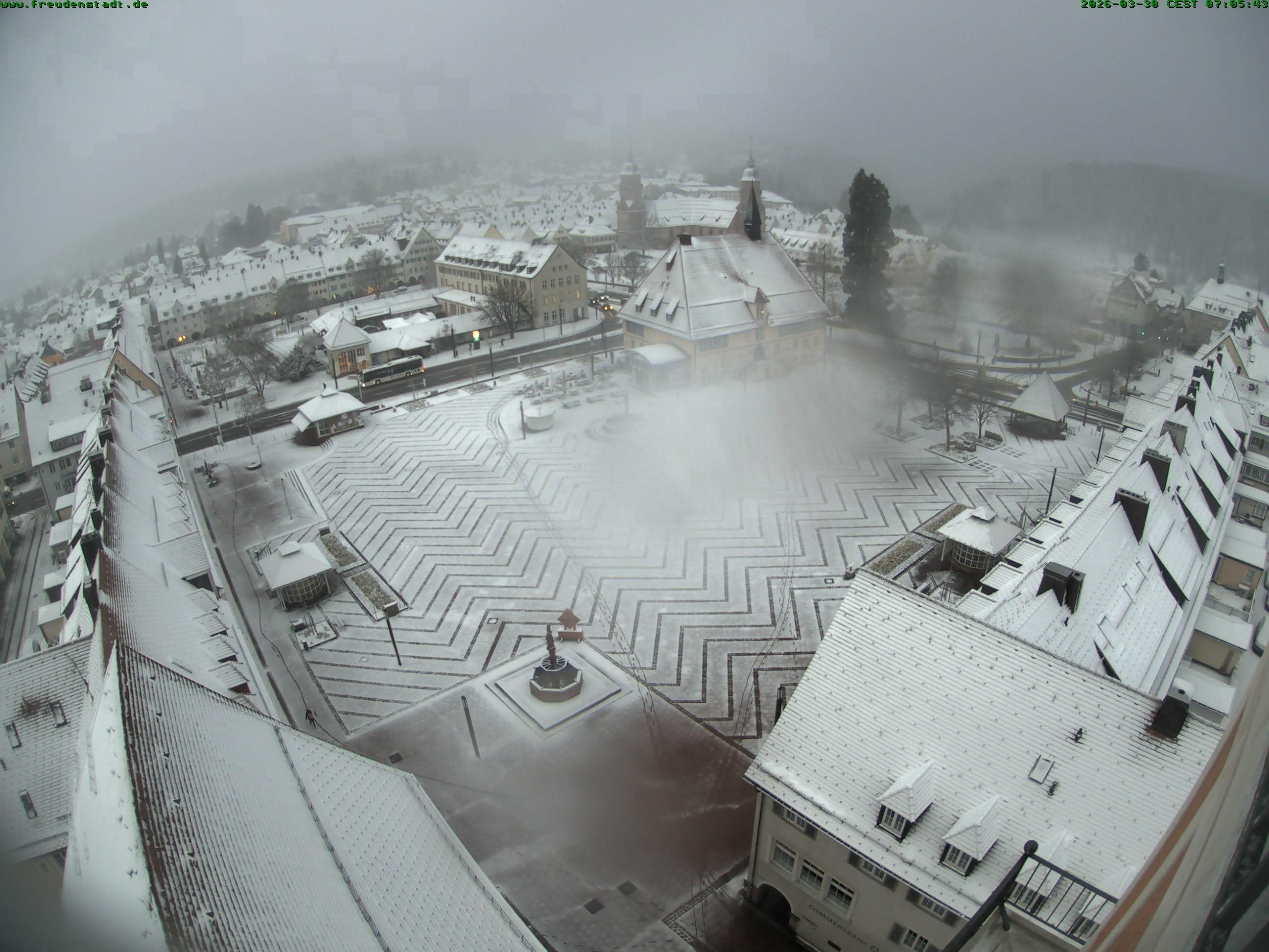 Archived image Webcam Freudenstadt city - View Market place