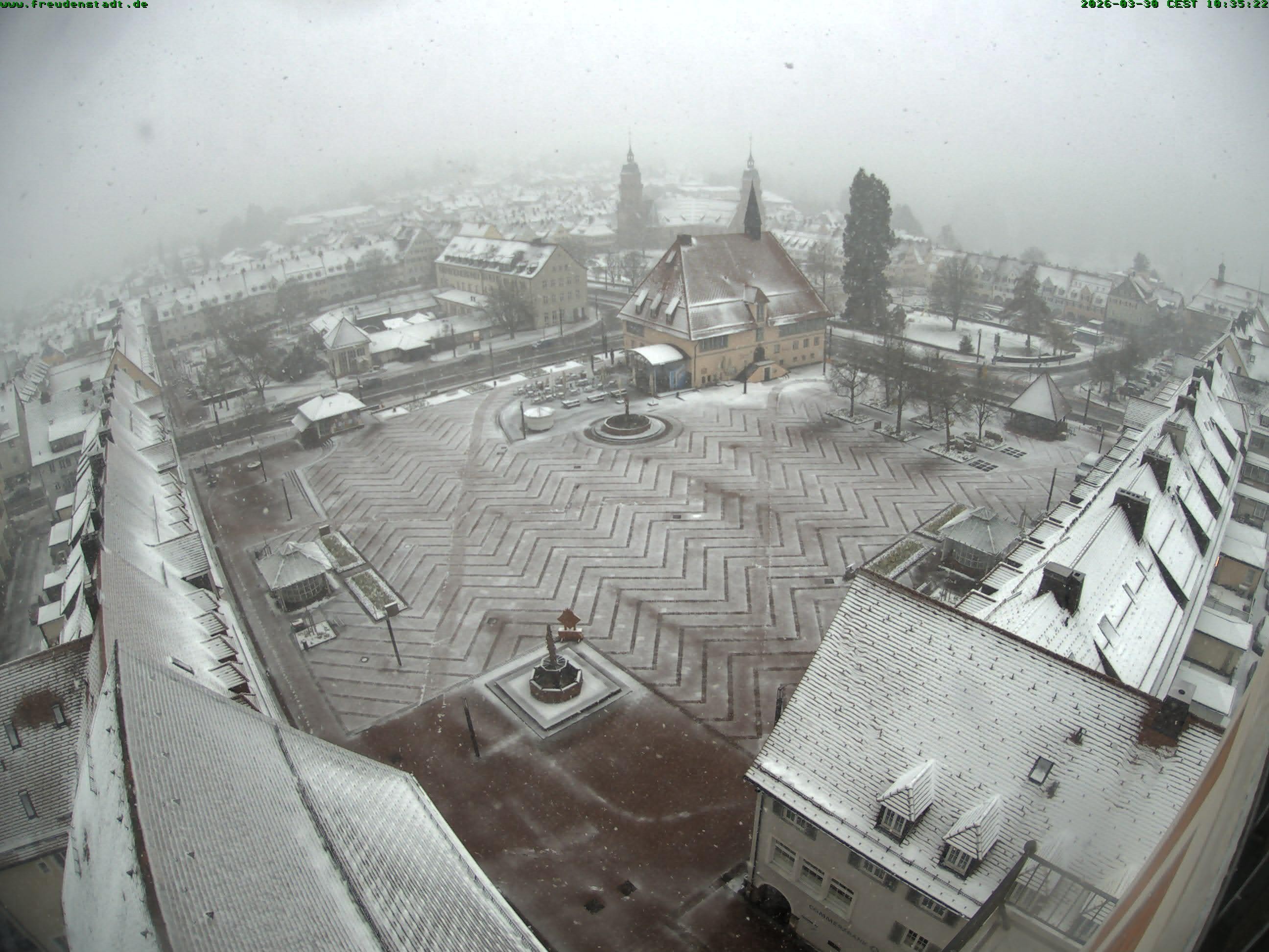 Archived image Webcam Freudenstadt city - View Market place