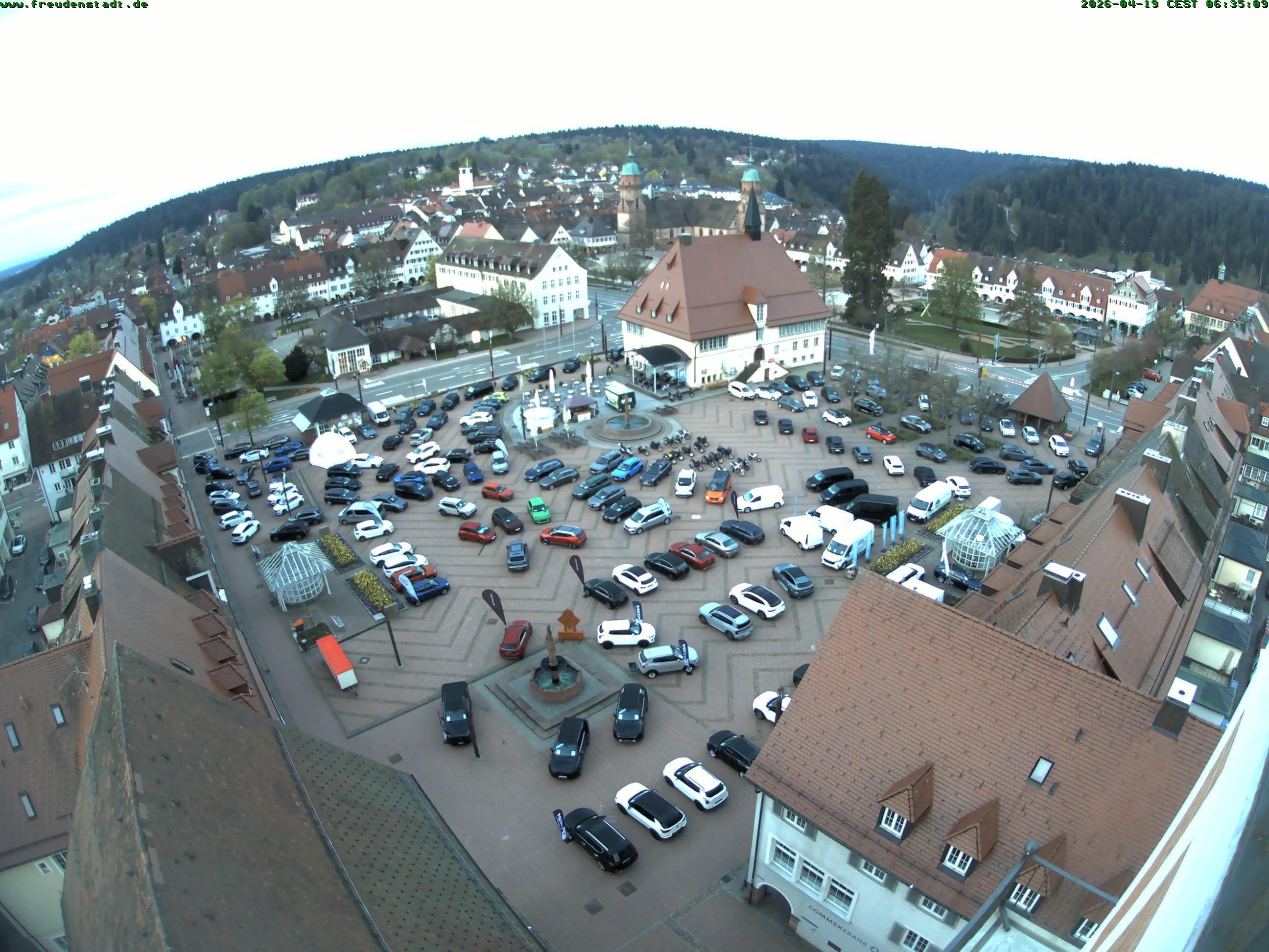 Archived image Webcam Freudenstadt city - View Market place