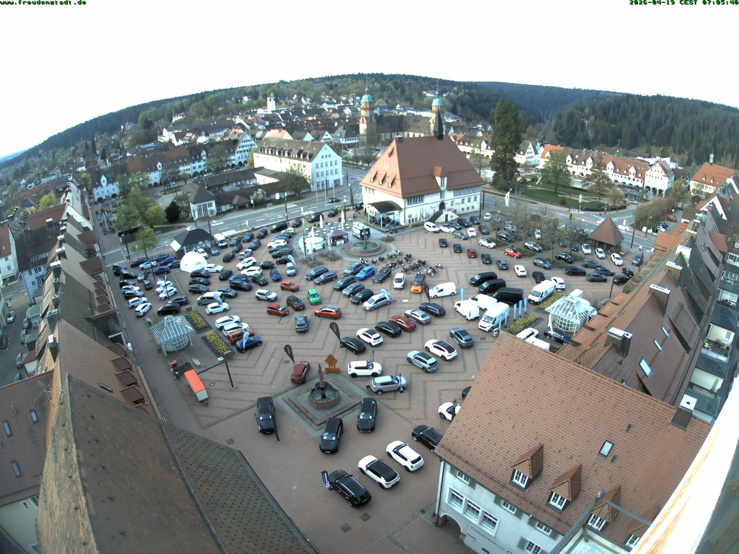 Archived image Webcam Freudenstadt city - View Market place