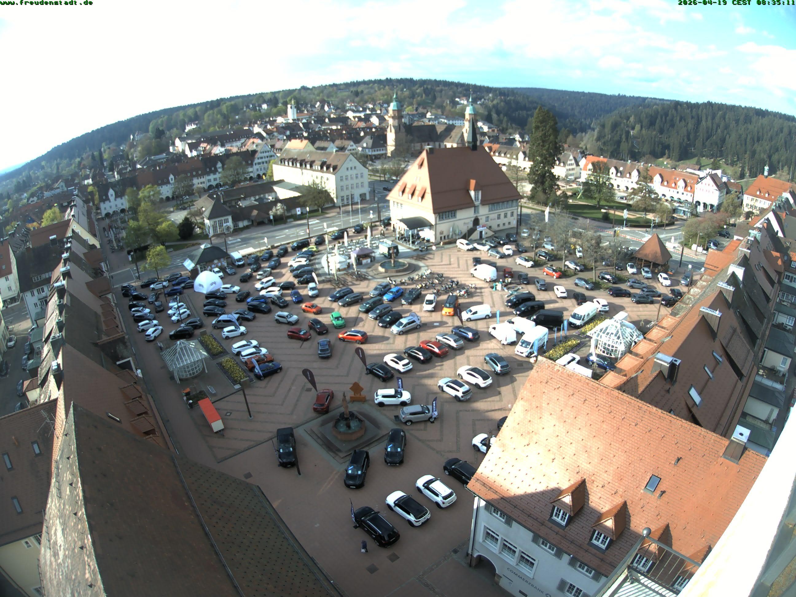 Archived image Webcam Freudenstadt city - View Market place