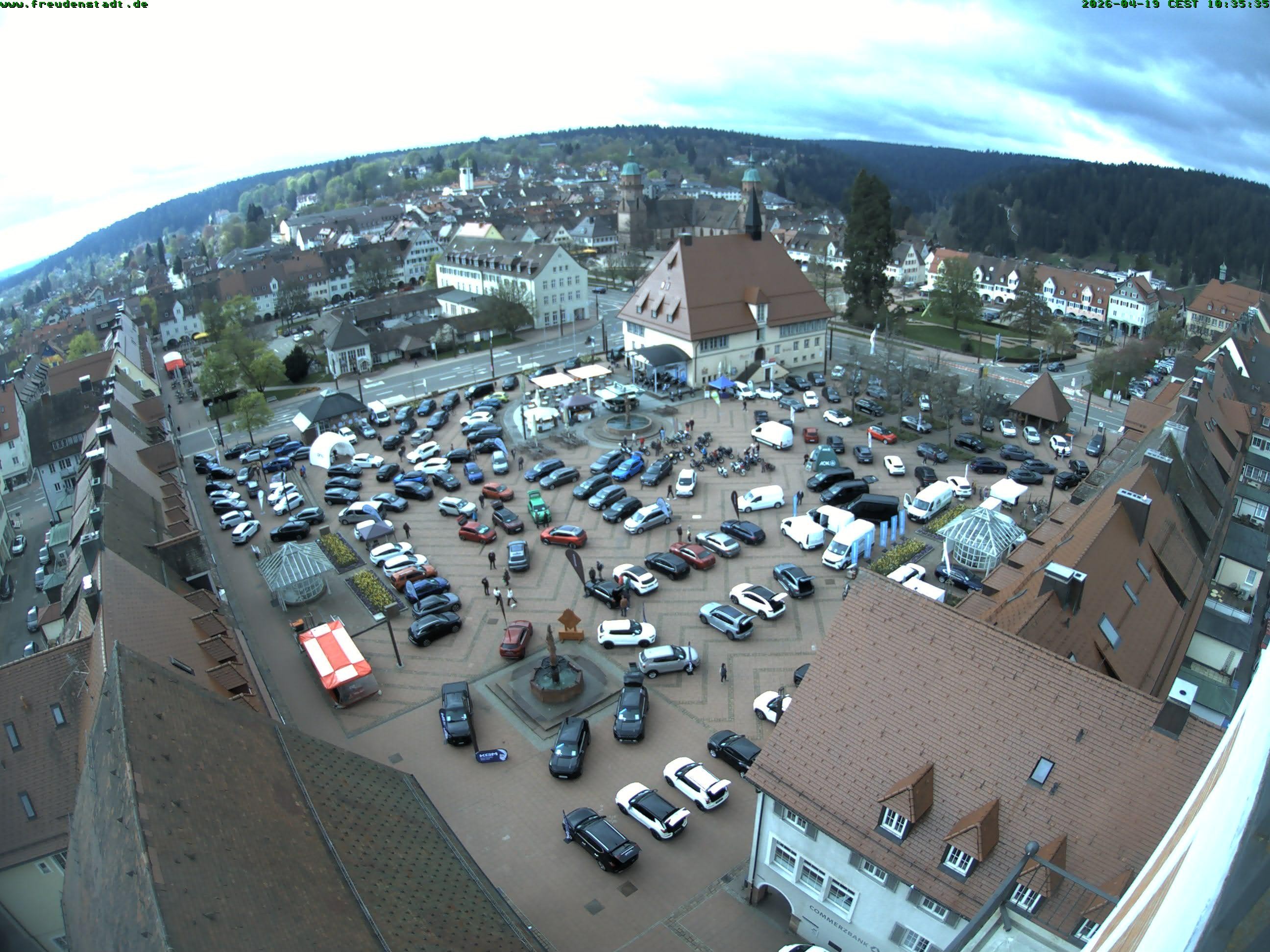 Archived image Webcam Freudenstadt city - View Market place