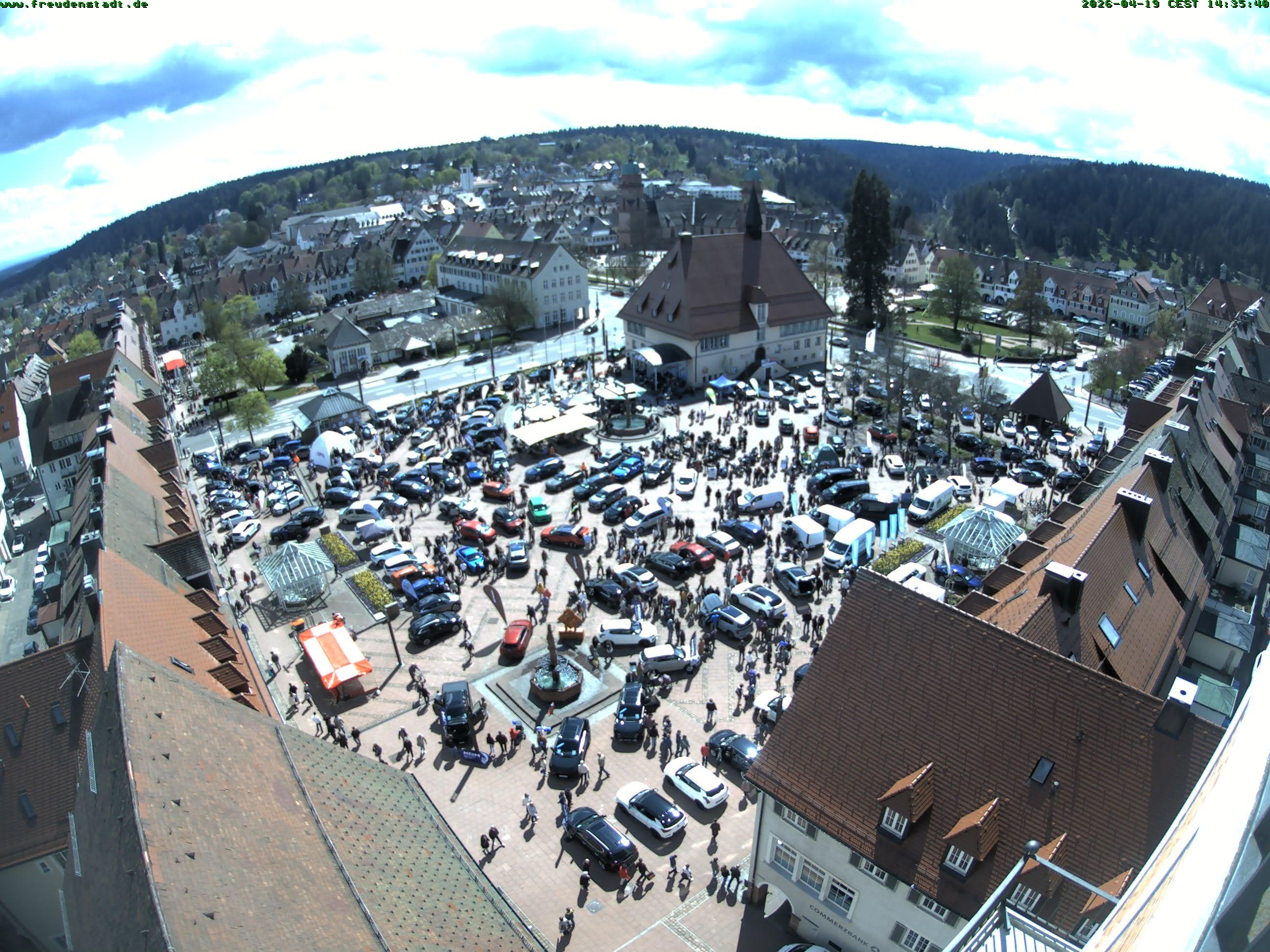 Archived image Webcam Freudenstadt city - View Market place