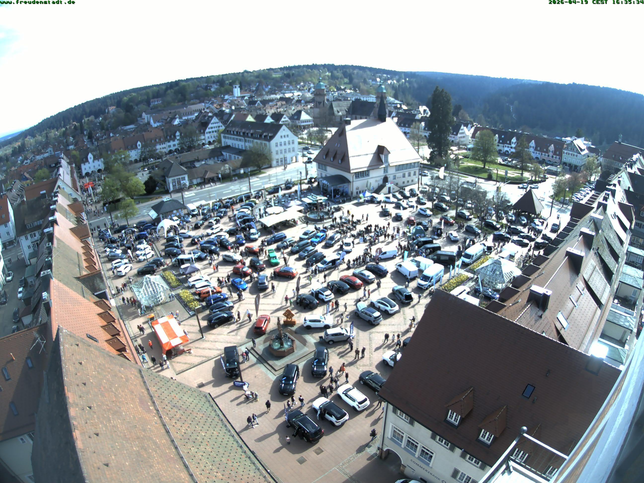 Archived image Webcam Freudenstadt city - View Market place