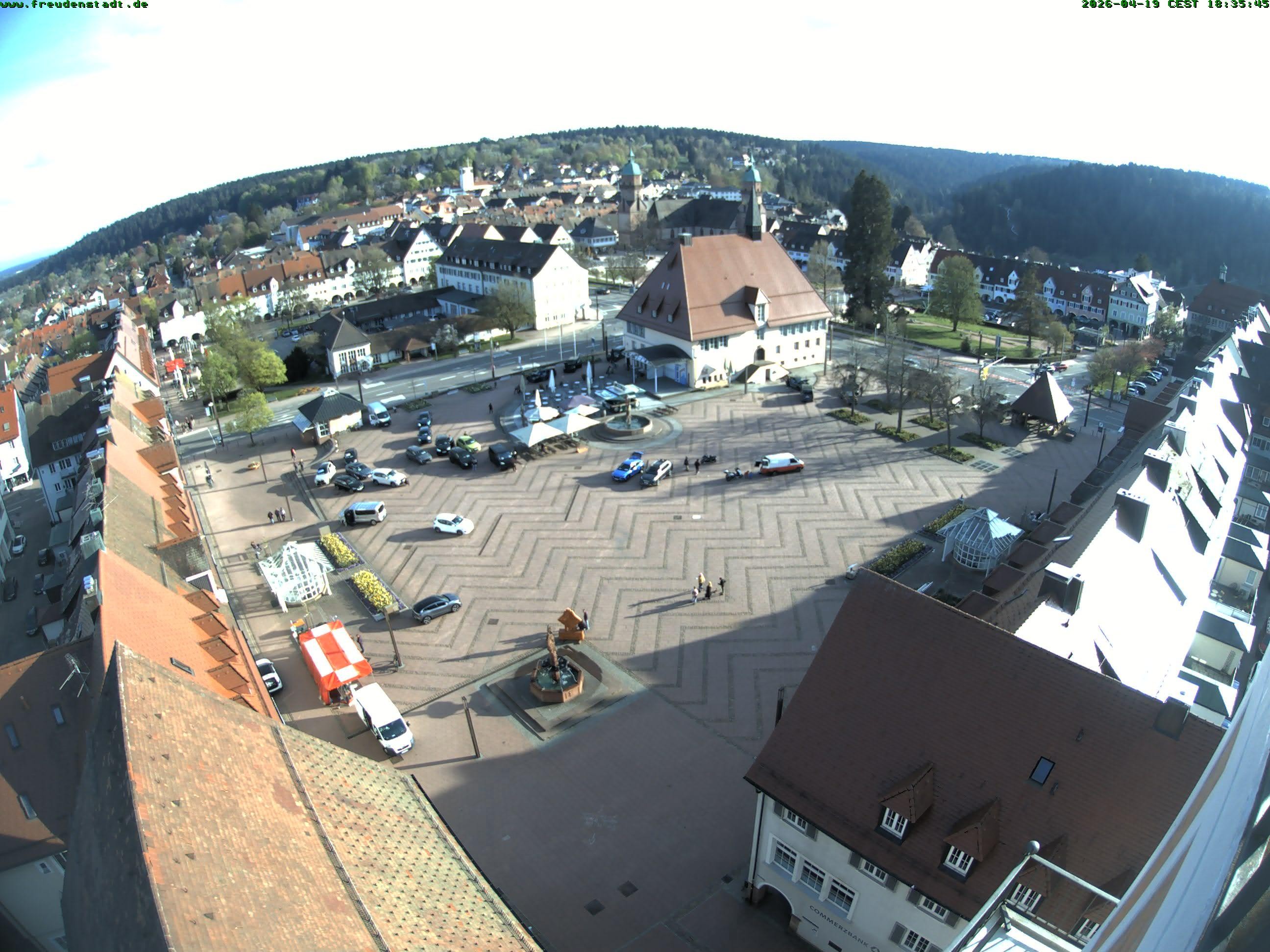 Archived image Webcam Freudenstadt city - View Market place