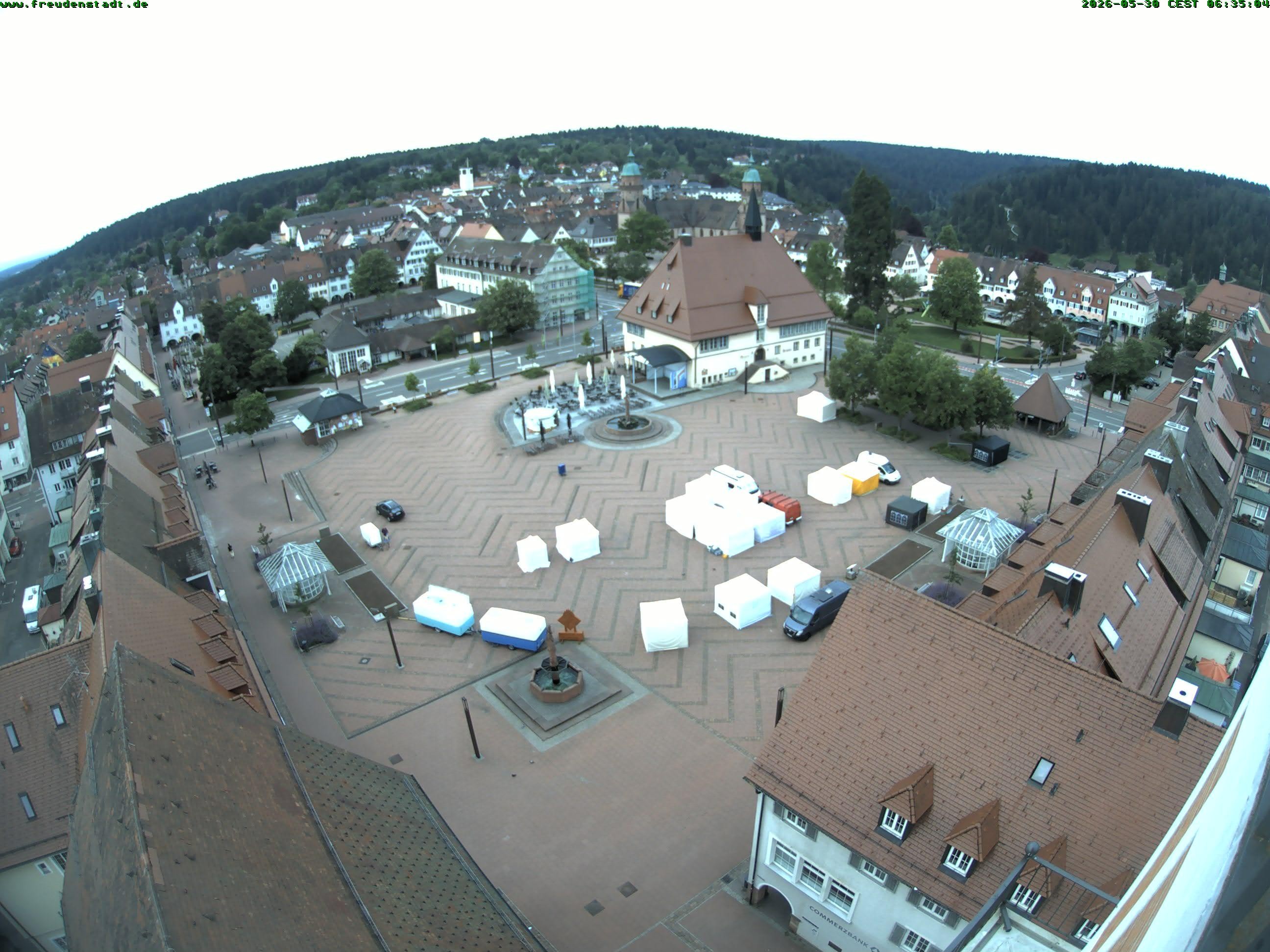 Archived image Webcam Freudenstadt city - View Market place