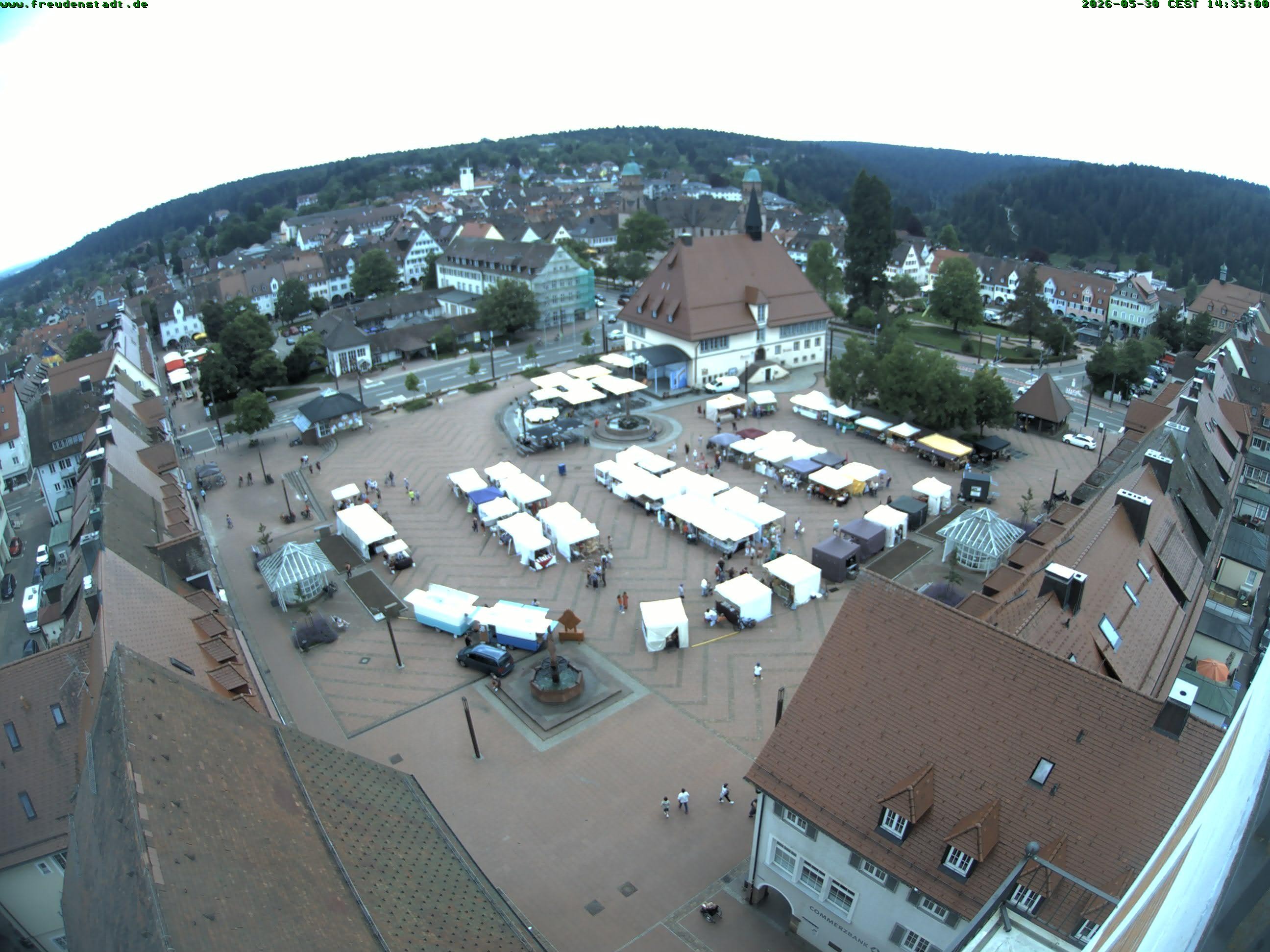 Archived image Webcam Freudenstadt city - View Market place