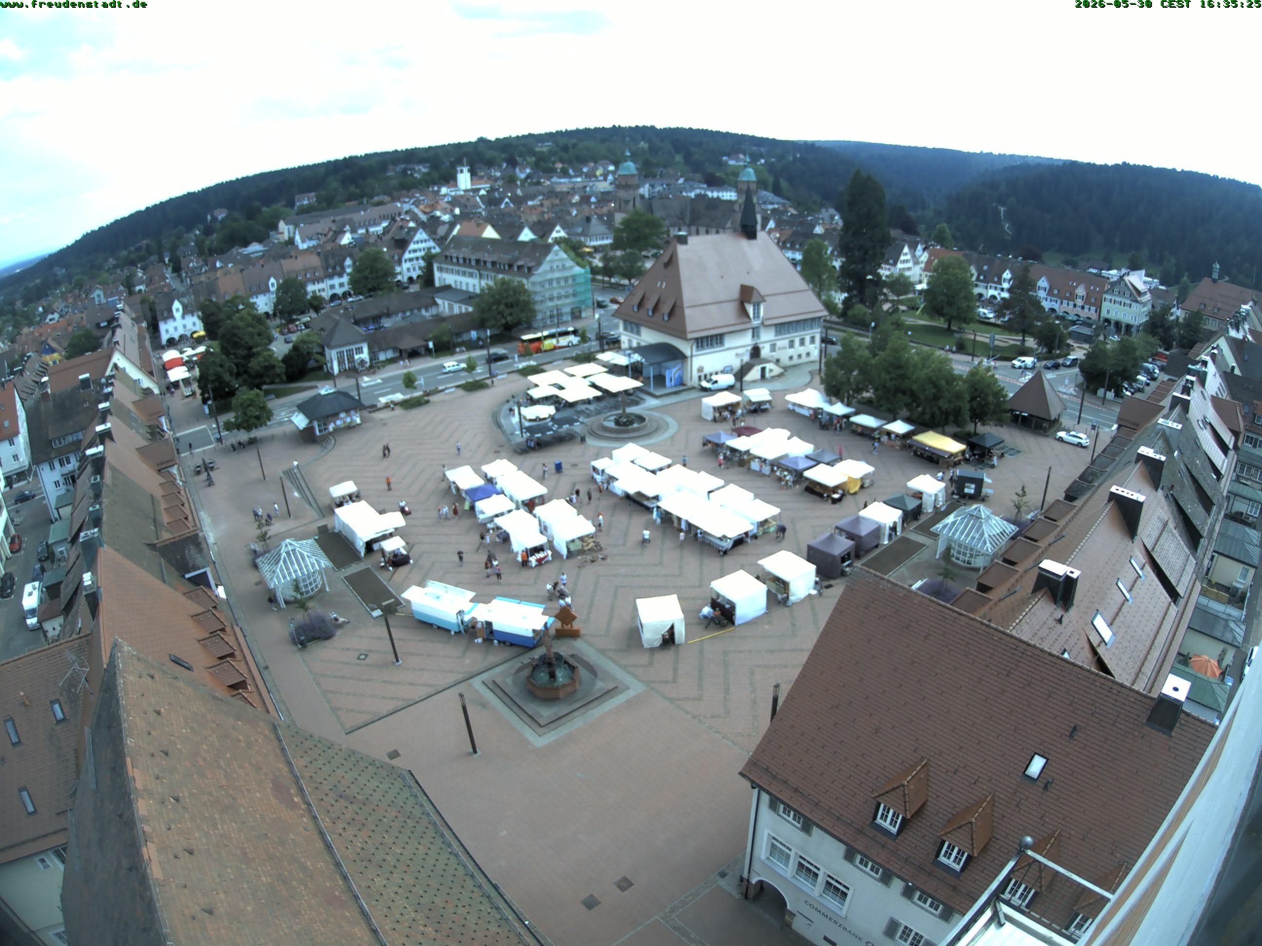 Archived image Webcam Freudenstadt city - View Market place