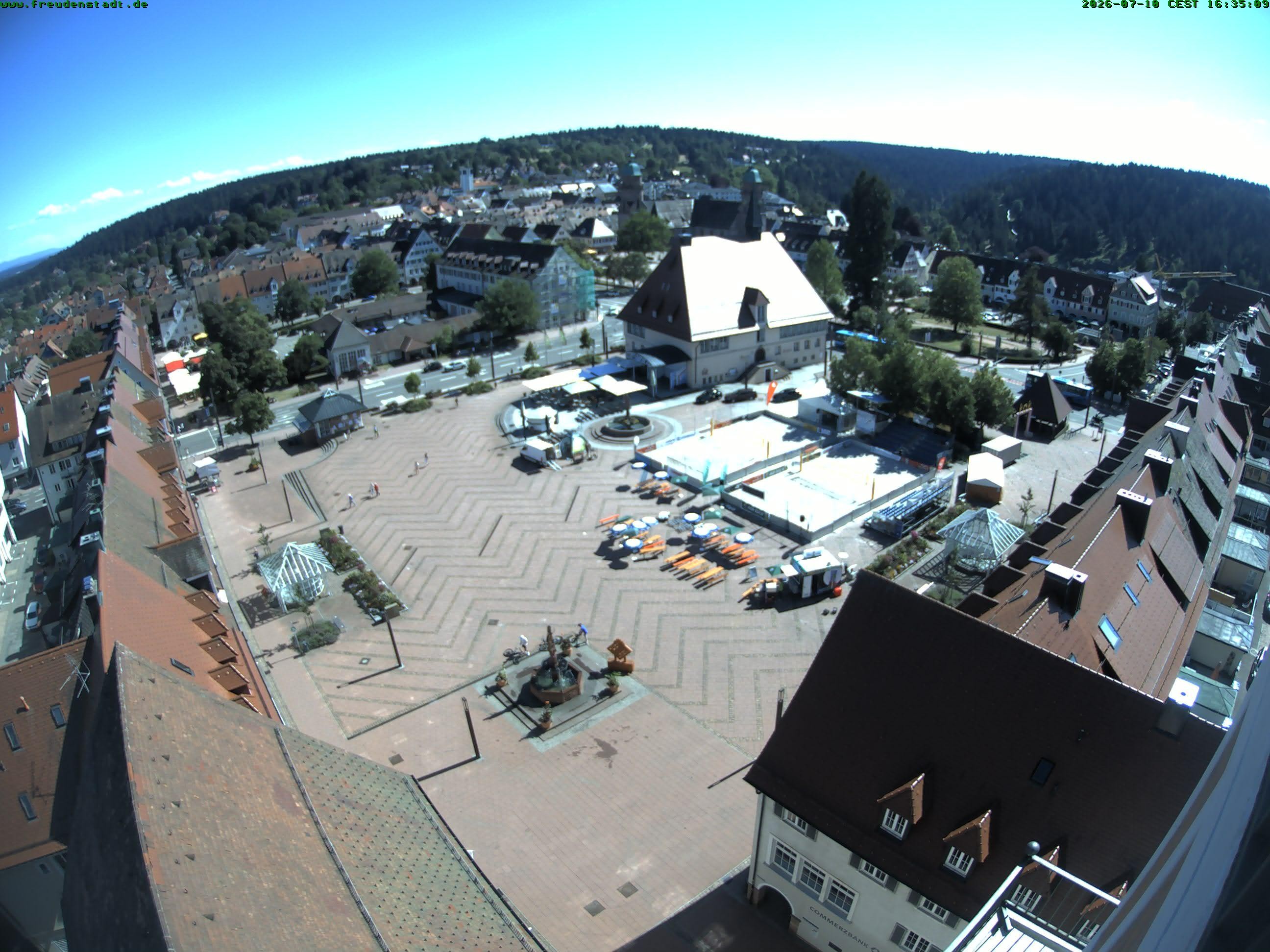 Archived image Webcam Freudenstadt city - View Market place