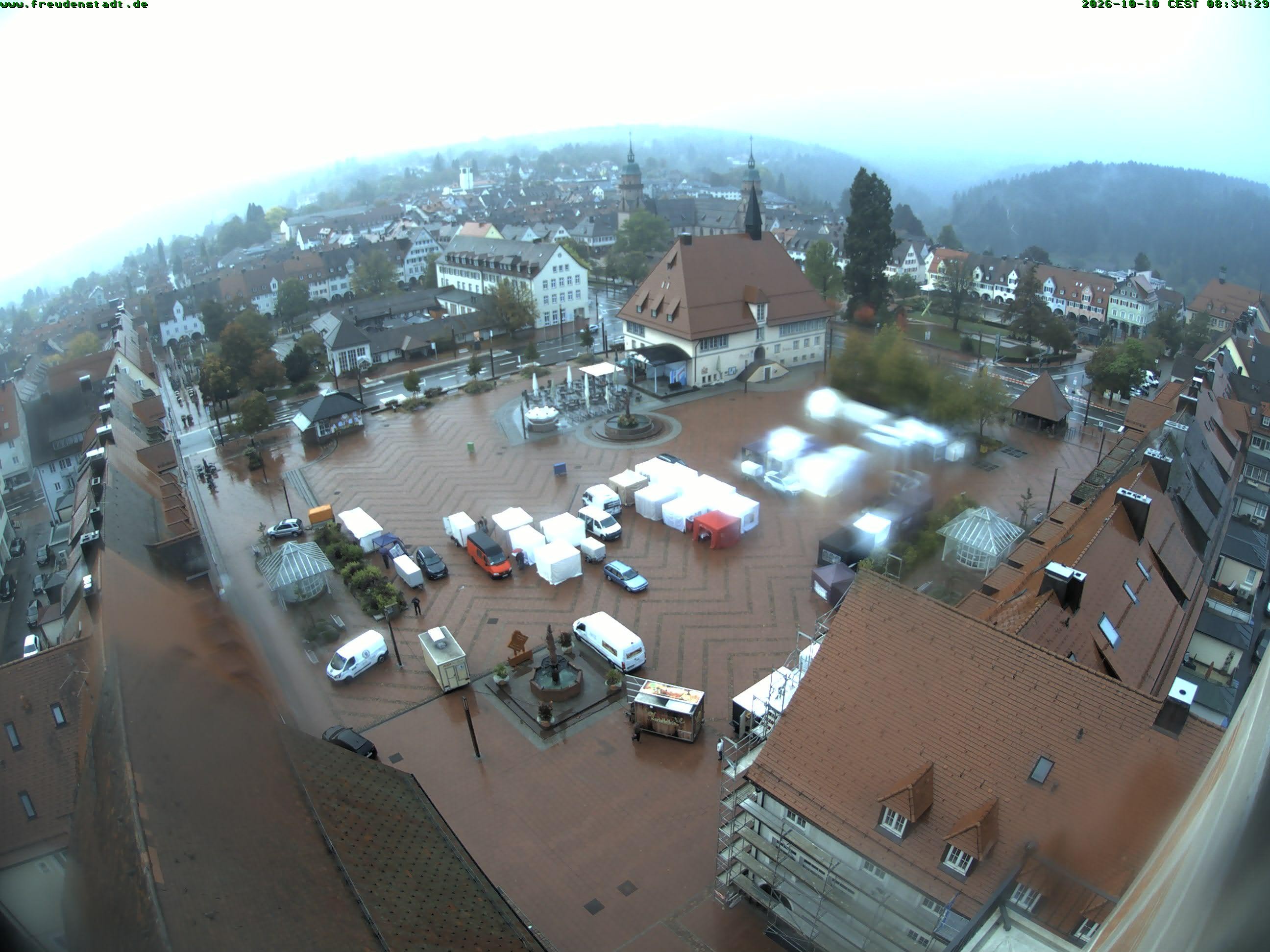 Archived image Webcam Freudenstadt city - View Market place