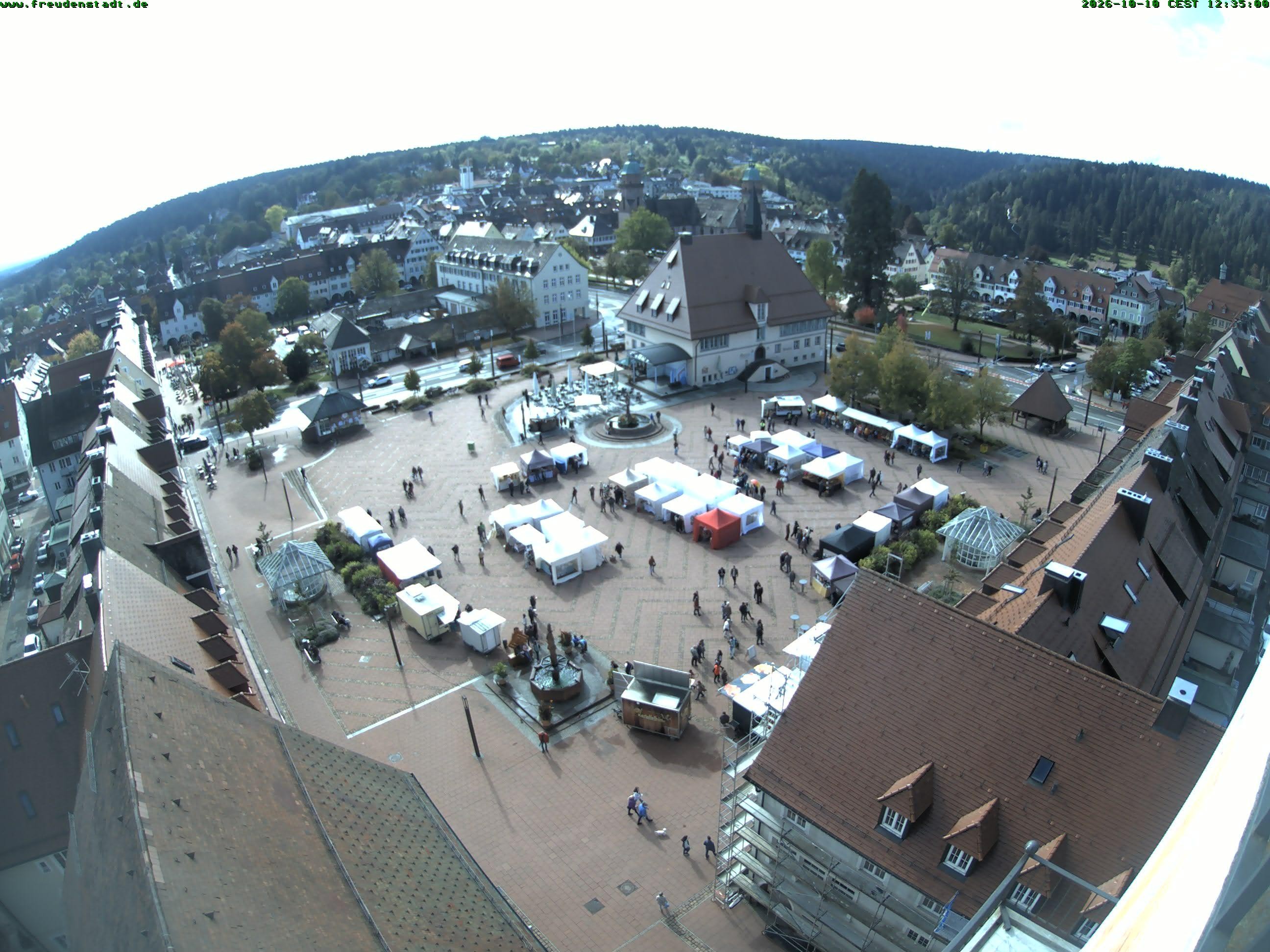 Archived image Webcam Freudenstadt city - View Market place