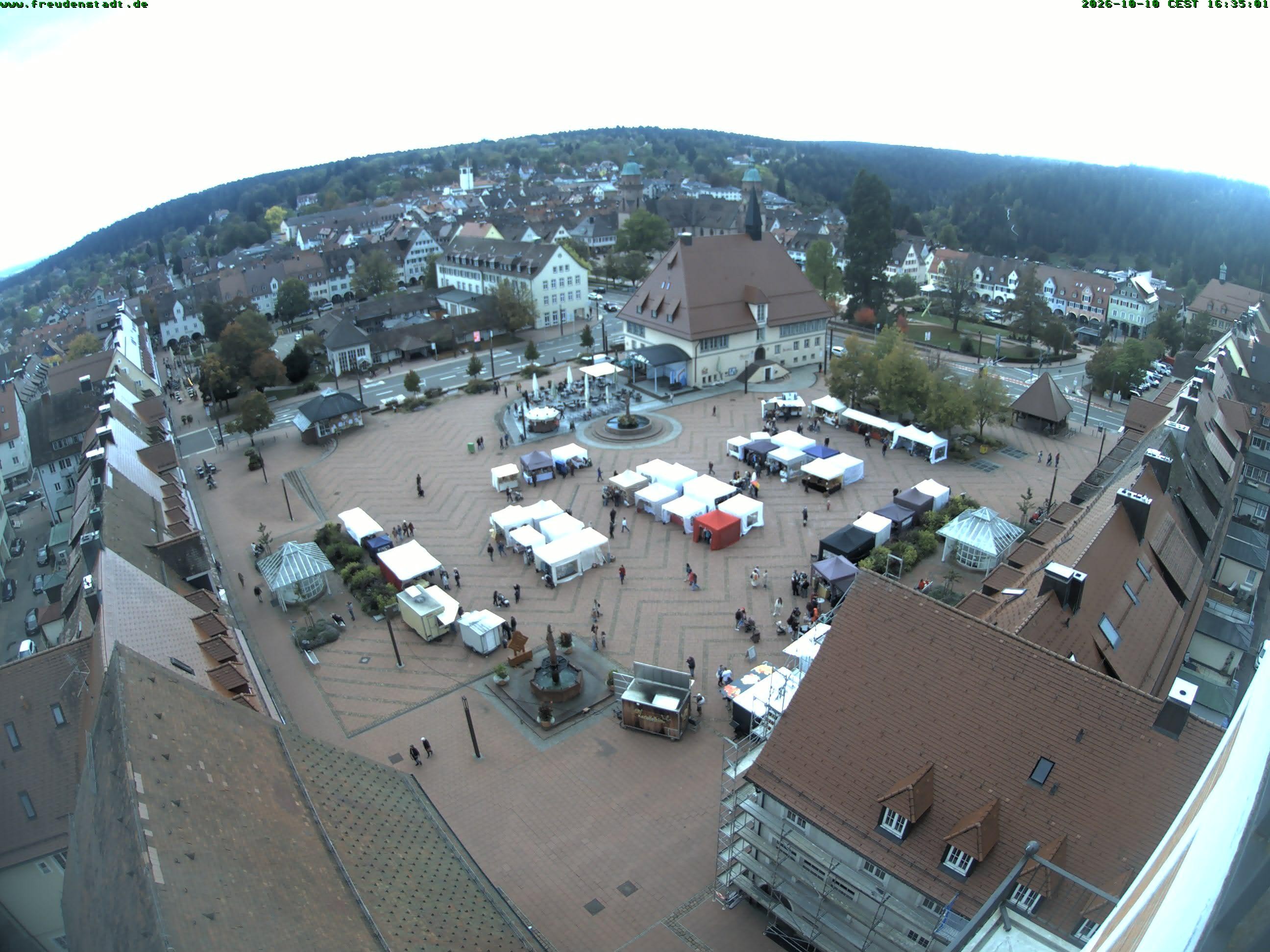Archived image Webcam Freudenstadt city - View Market place