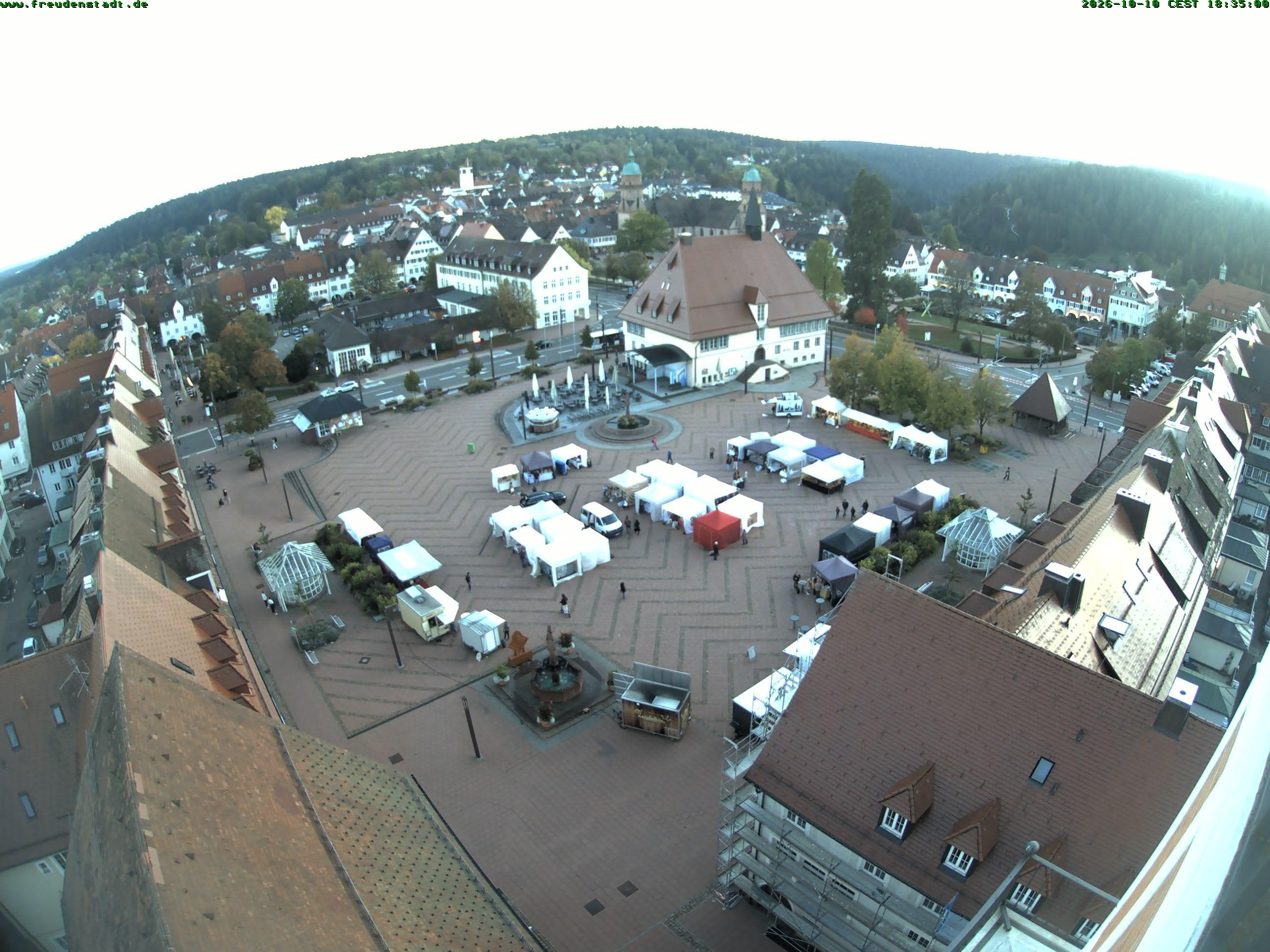 Archived image Webcam Freudenstadt city - View Market place