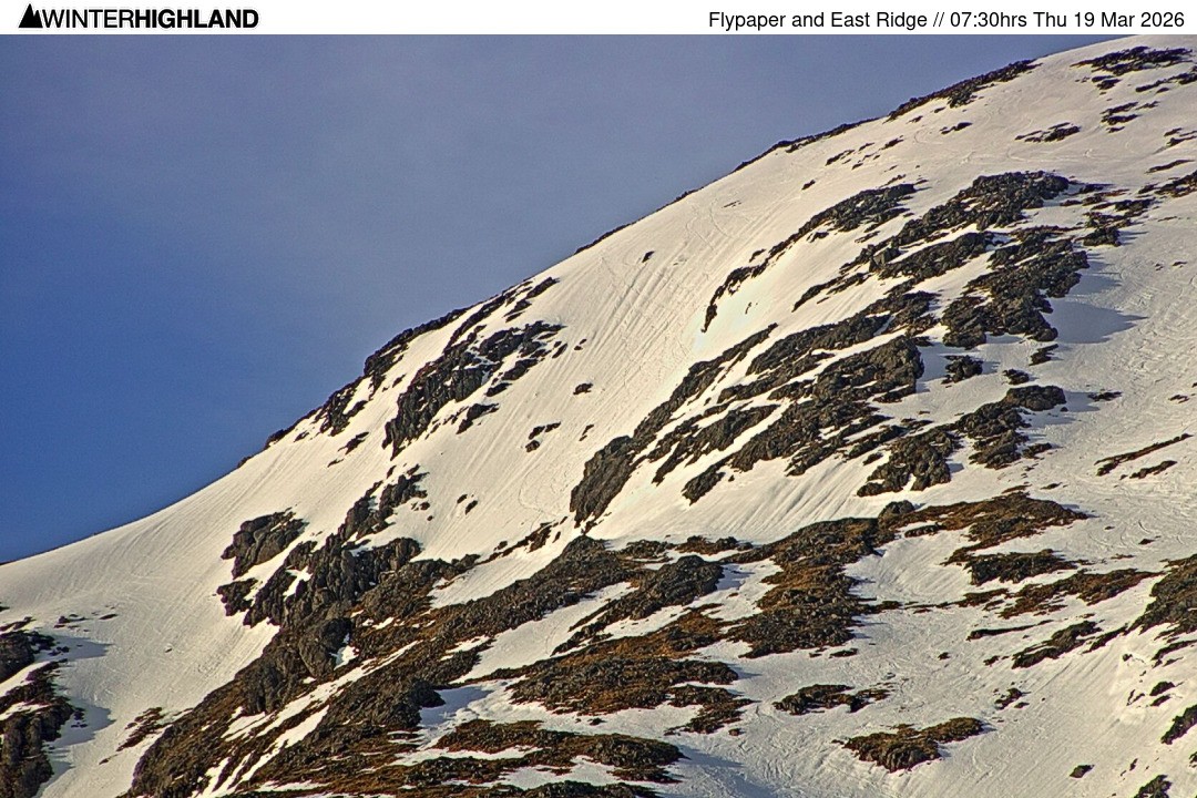 Archiv Foto Webcam Glencoe Mountain - Schottland - Flypaper und East Ridge