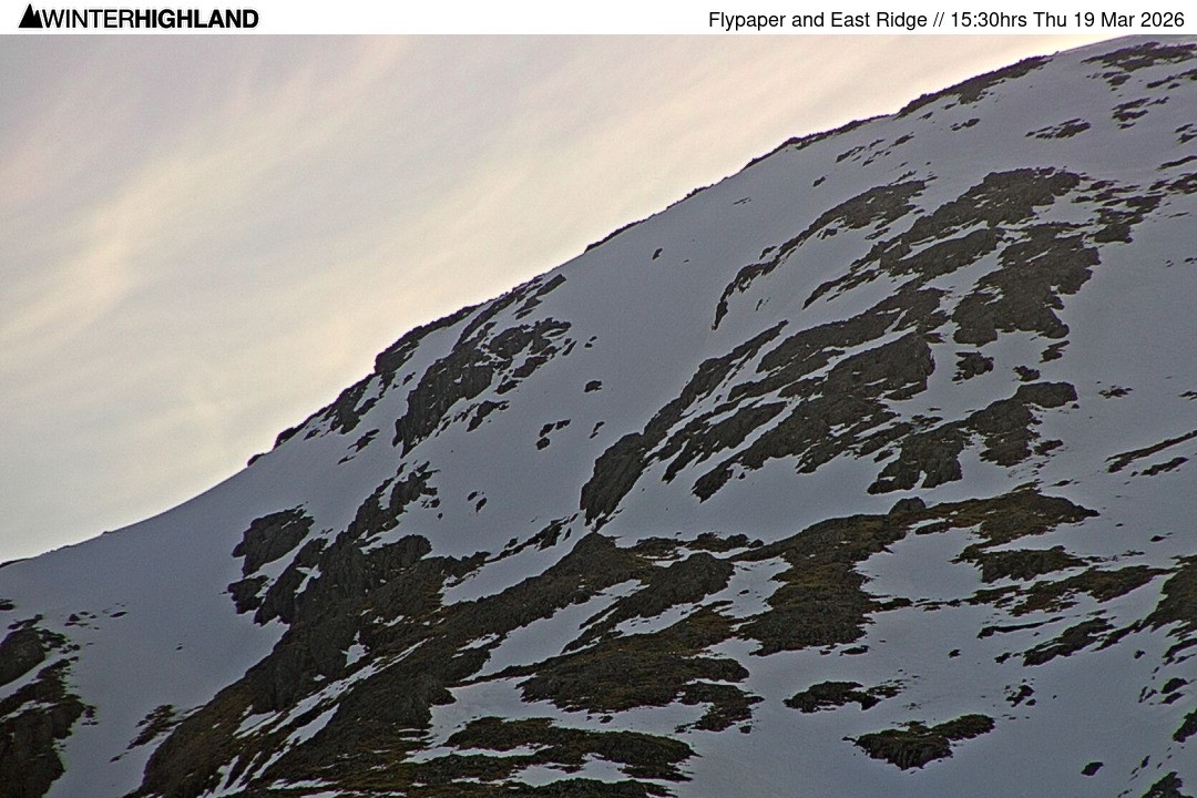 Archiv Foto Webcam Glencoe Mountain - Schottland - Flypaper und East Ridge