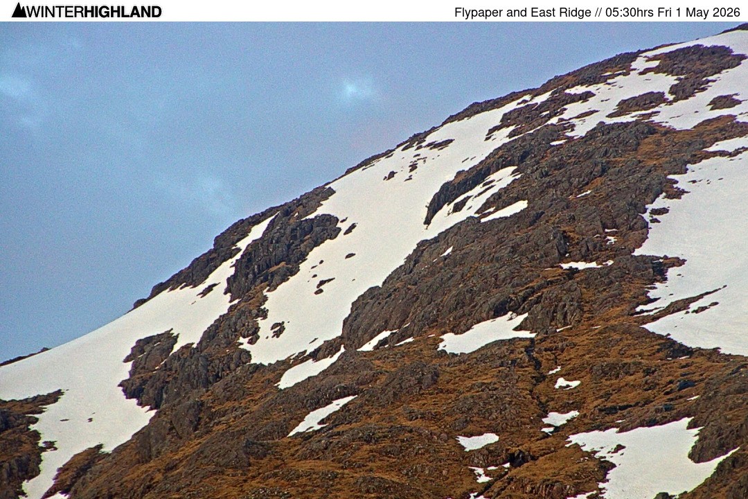 Archived image Webcam Glencoe Mountain - Scotland - Flypaper and East Ridge
